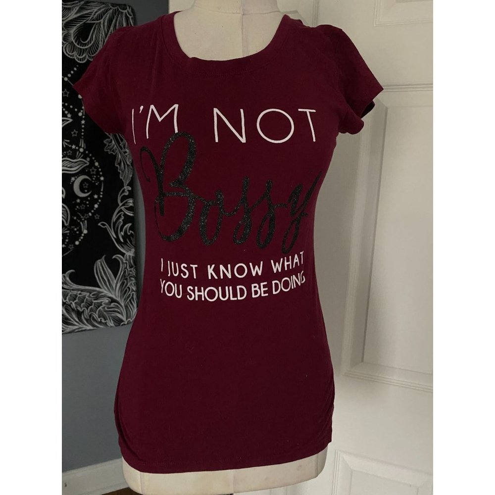 2 cute burgundy tops by Wound Up XS